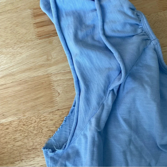 S'edge Blue Cotton Knit Ruffled Midi Dress - 29789 - Picture 15 of 16